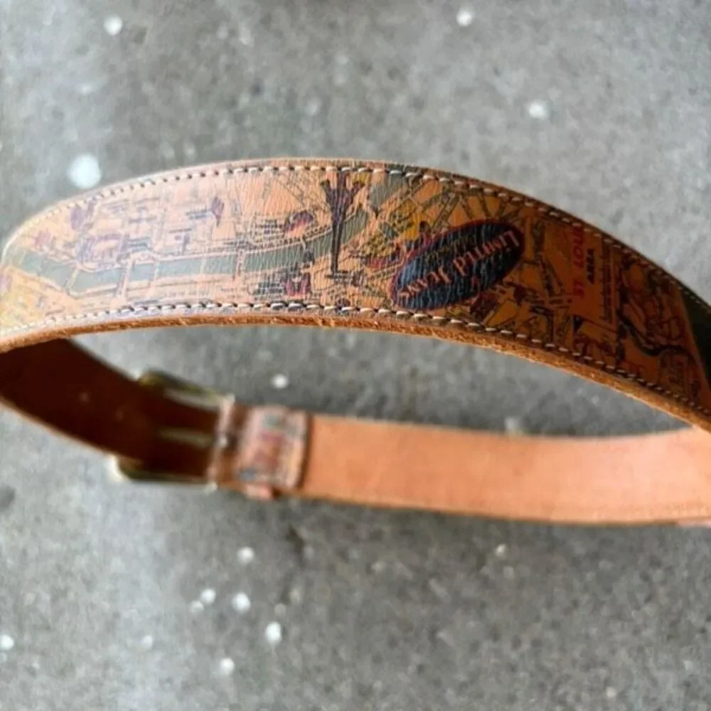 The Limited Size Small Genuine Leather Map Belt
